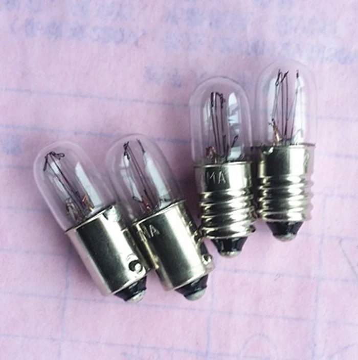 Инструмент индикаторная лампа B9 маленький шарик 110V 130V 220V 20MA E10 винт миниатюрная лампочка теплый светильник 10 шт