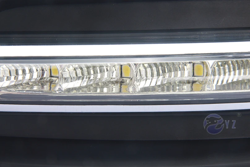Автомобиль мигает 2 шт. drl для Nissan Teana 2011 2012 светодиодный DRL дневные ходовые огни дневного света Противотуманные фары крышка с желтым сигналом поворота