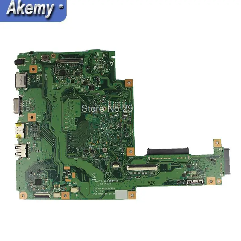 AK для For Asus X453MA X403M F453M материнская плата ноутбука N2830 CPU тест хороший | Компьютеры и