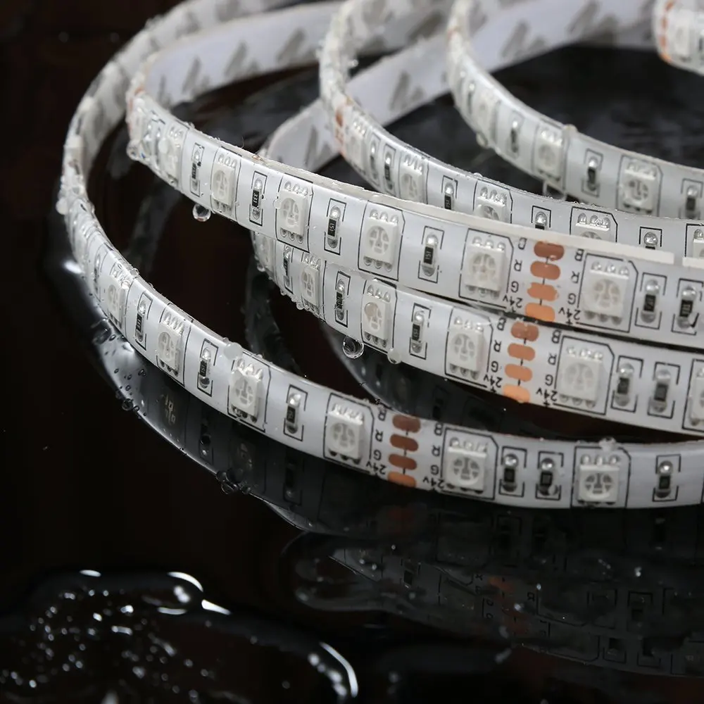 5 м Светодиодная лента RGB RGBW RGBWW 5050 SMD 60 светодиодов/м водонепроницаемая гибкая