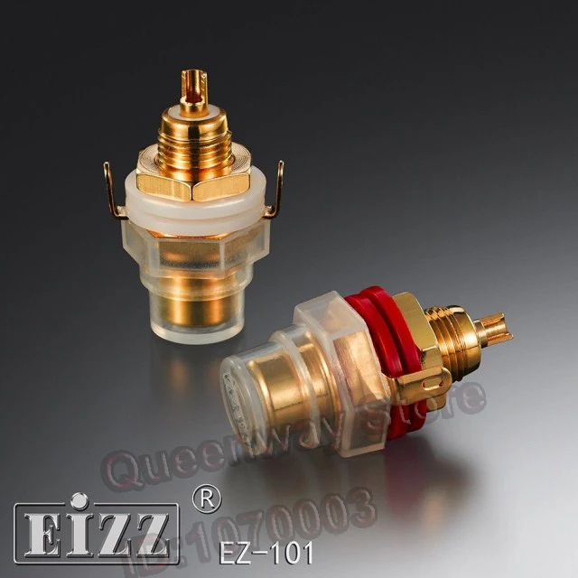 EIZZ EZ-101 RAC сигнальная розетка аудиорозетка разъем чистая позолоченная фосфорная
