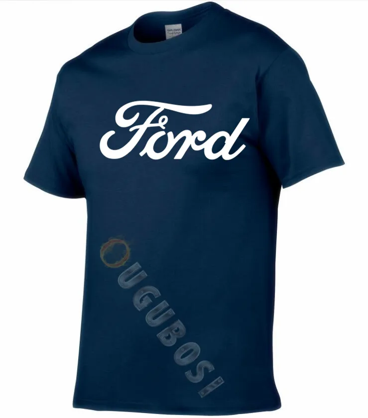 #2019 дизайнерская футболка ford белая мужская синяя рубашка Ford|Мужские футболки| |
