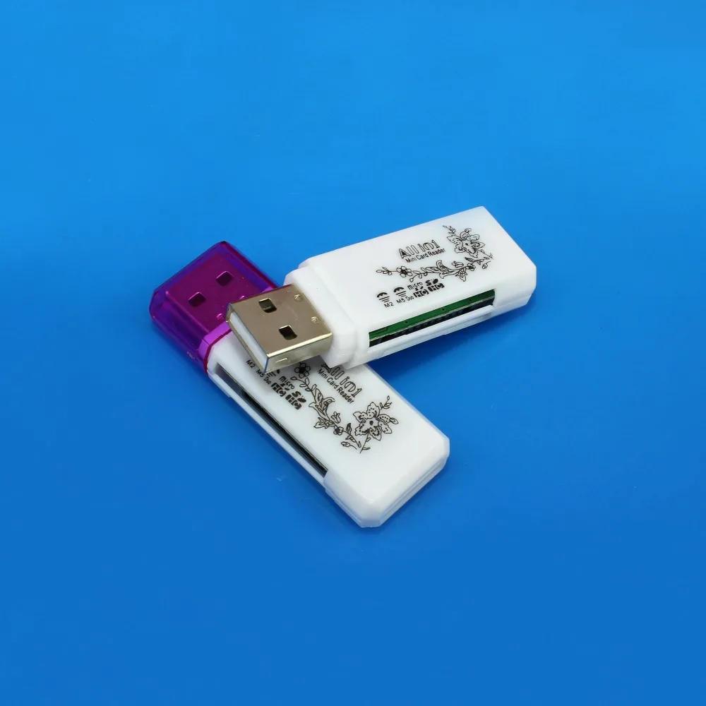 JCD Портативный 2 в 1 Карты памяти считывающее устройство Micro USB OTG 0 адаптер SD