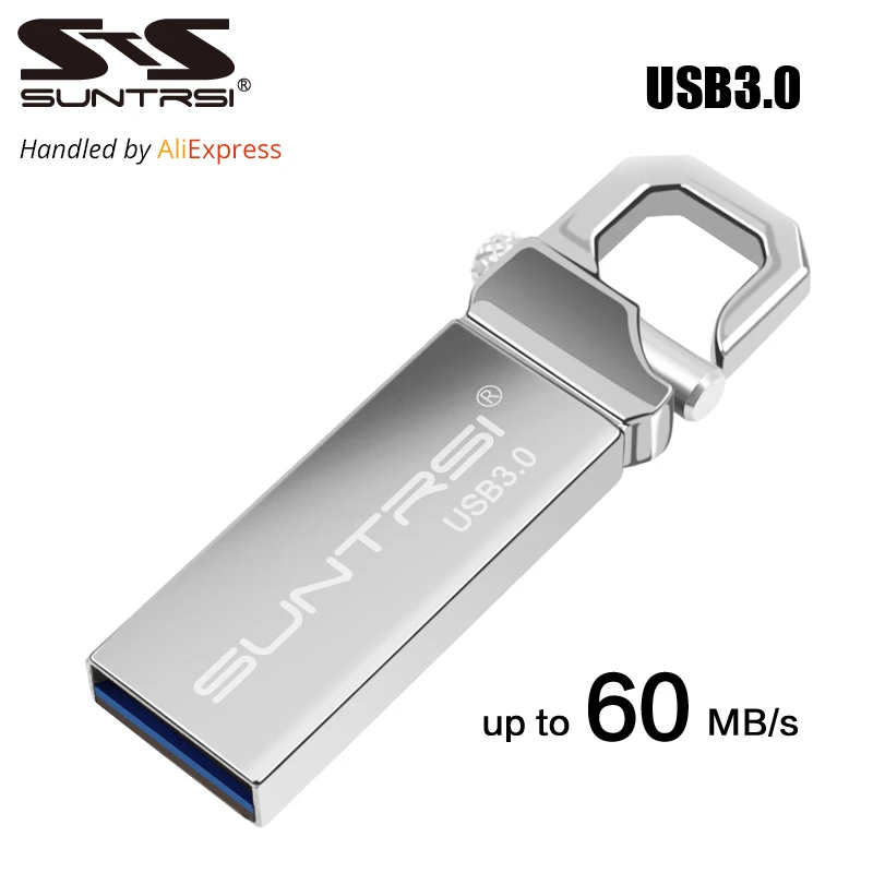 Suntrsi usb флэш накопитель 16 ГБ 32 64 Водонепроницаемый металла флешки высокое