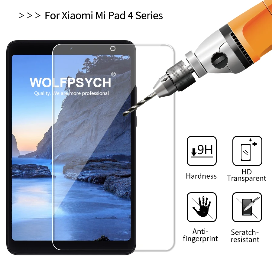 Nugokanaly 2.5D Закаленное стекло для Xiaomi mi Pad 4 плюс прозрачная защитная пленка против