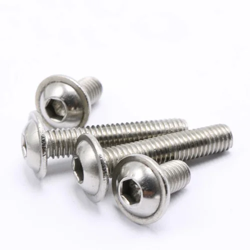 M3x4-30mm Length Allen Hex Round Head with Washer Screw Bolts Stainless Steel | Обустройство дома