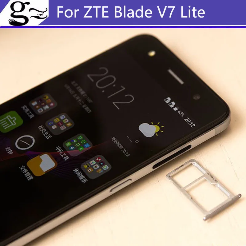 For ZTE Blade V7 V 7 Lite 5.0inch New Original Sim Card Holder Tray Card Slot For ZTE V7 Lite Sim Card Holder