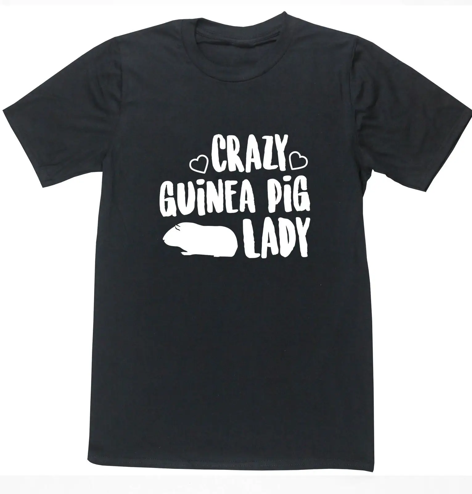 Crazy guinea pig lady unisex t-shirt pet furry love animal friend hutch Cool Casual pride t shirt men Unisex Fashion tshirt | Мужская