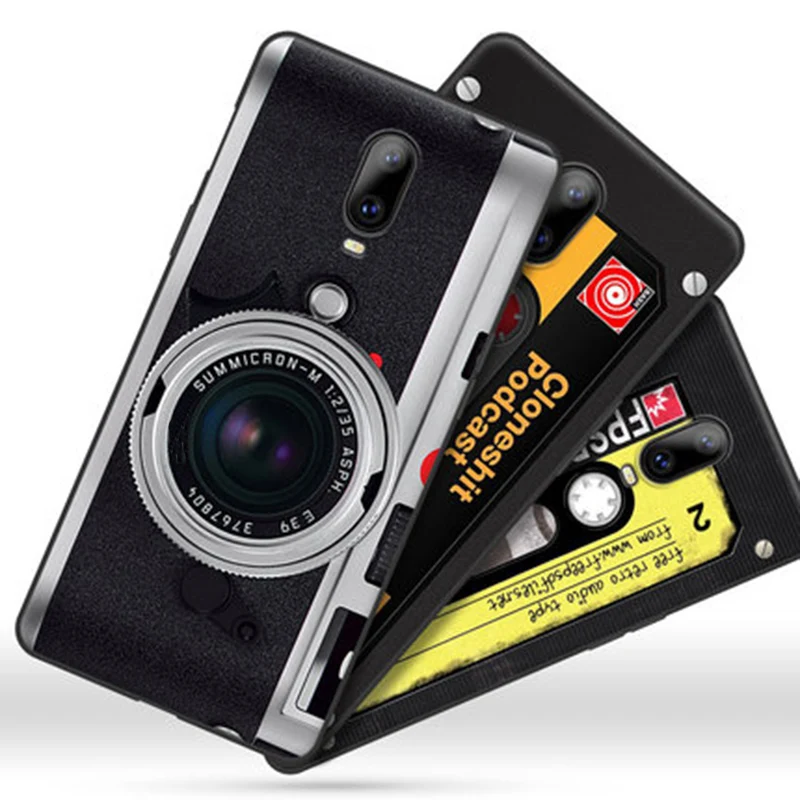 Силиконовый чехол для Oneplus 6 T One plus 1 + в стиле ретро с мультяшным принтом мягкий