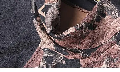 

Spring Fall Vintage Women Ladies Floral Pattern Long Sleeve Loose Turtleneck Dress , Autumn Female Woman 3xl Printed Dresses