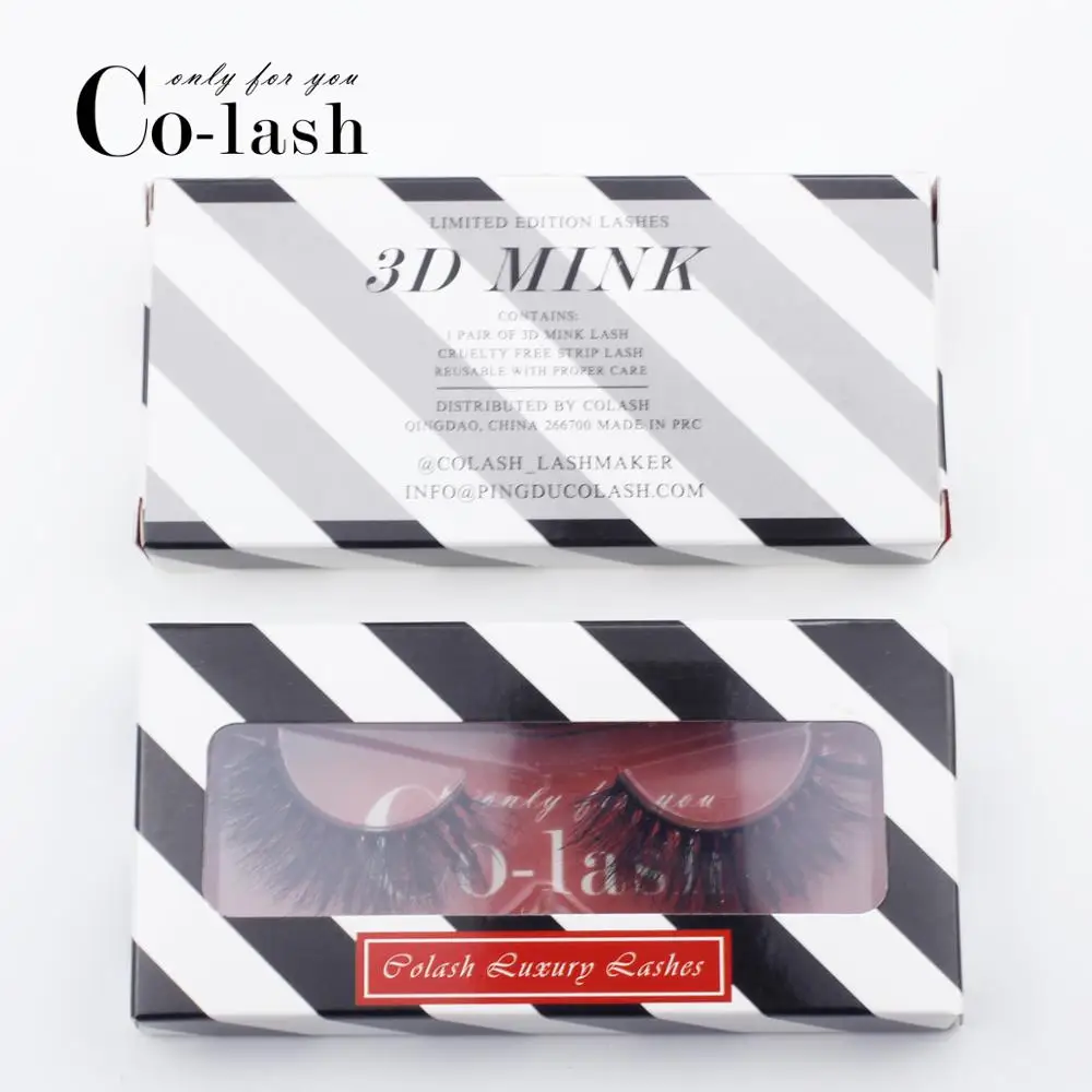 Ресницы Colash Eyelashes 3D Mink Lashes High Volume Handmade False Thick Full Strip Cruelty Free