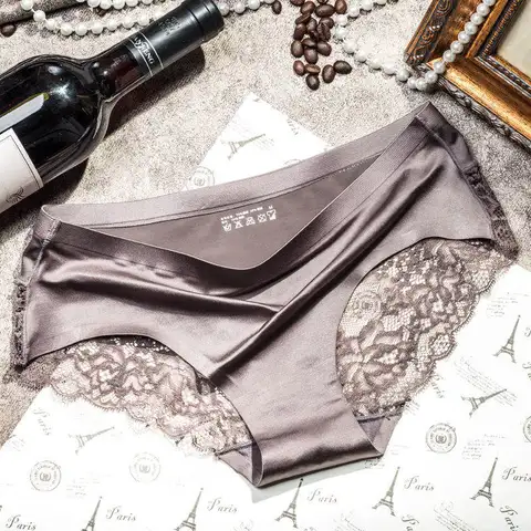 TEXIWAS 4pcs/lot Lace Panties Women Seamless Ladies Underwear Lace Briefs Sexy Panties for Women Comfort Lingerie Plus Size