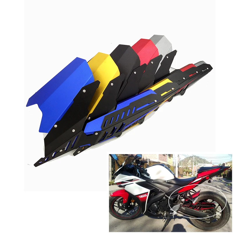 

R3 R25 For YAMAHA YZF-R25 YZF-R3 2013-2017 CNC Rear Fender Mudguard & Chain Guard Cover Kit MT-03 2015-2017