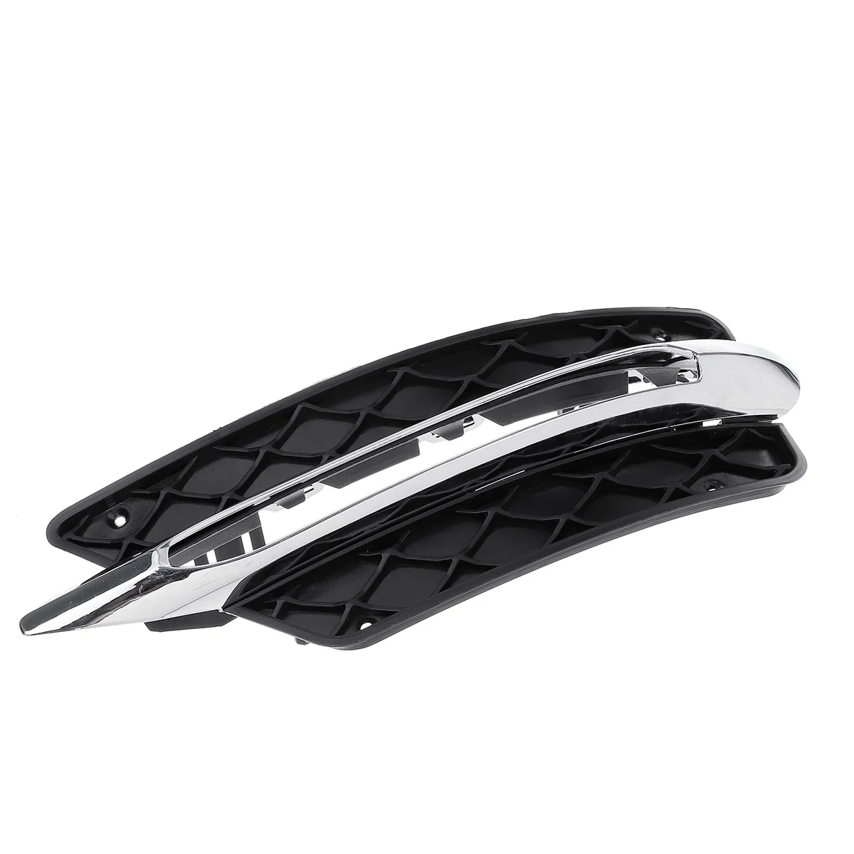 APair/L/R для Mercedes-Benz C-Class W204 2012 2013 передний бампер DRL решетка крышки серебрение каркасы фонарей Декор
