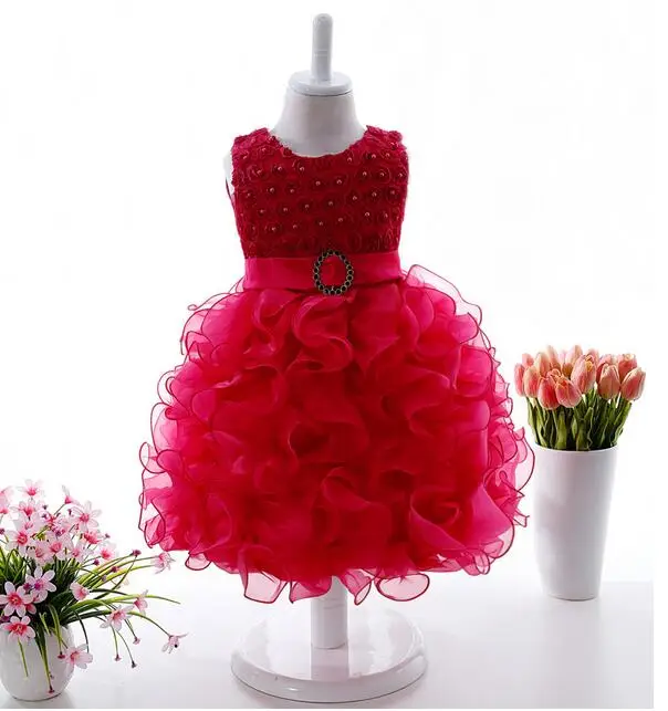 Детские Обувь для девочек платье крещения Лето 2017 г. жемчужиной новорожденных