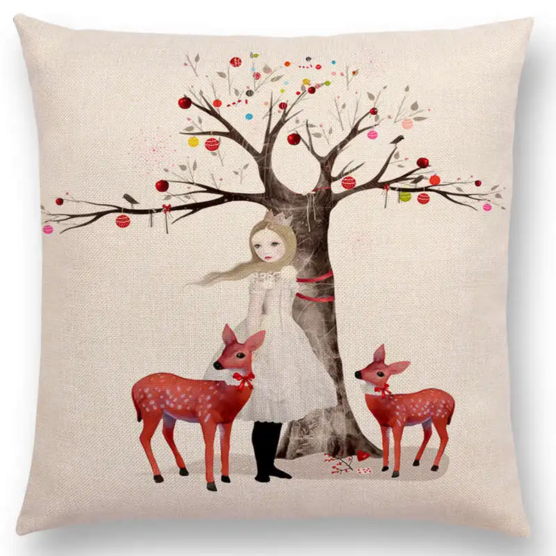 Женский чехол с изображением милой девушки цветов листьев деревьев