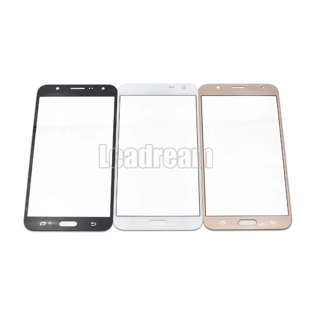 

50pcs/lot Free DHL Front Outer Glass Lens Cover For Samsung Galaxy J5 2015 J500 J500F Touch Screen Panel White Black Gold