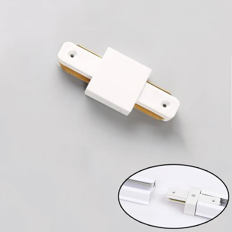 I connector-white Светодиодный настенный светильник GU10 трековые огни черный и белый для современного KTV/бара/украшения/гостиной в помещении/магазин счетчиков/Кофейня - Цвет абажура: I connector-white
