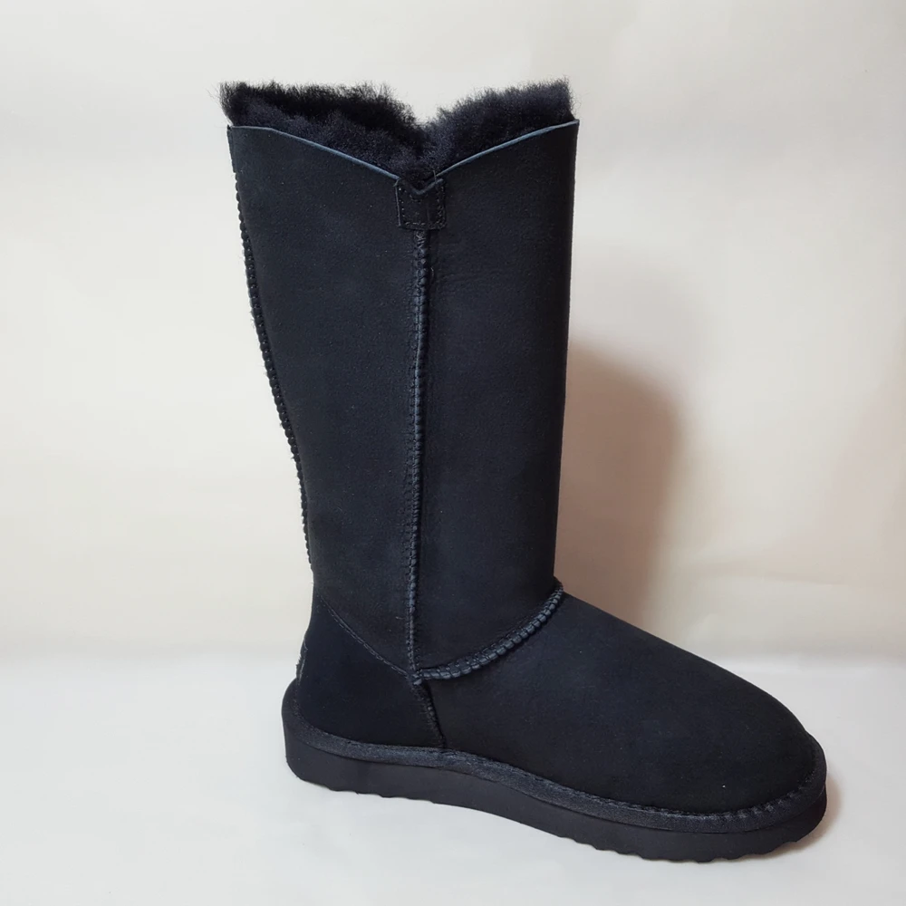 SANLUME/зимняя обувь черного цвета женские ботинки зимние сапоги до бедра из