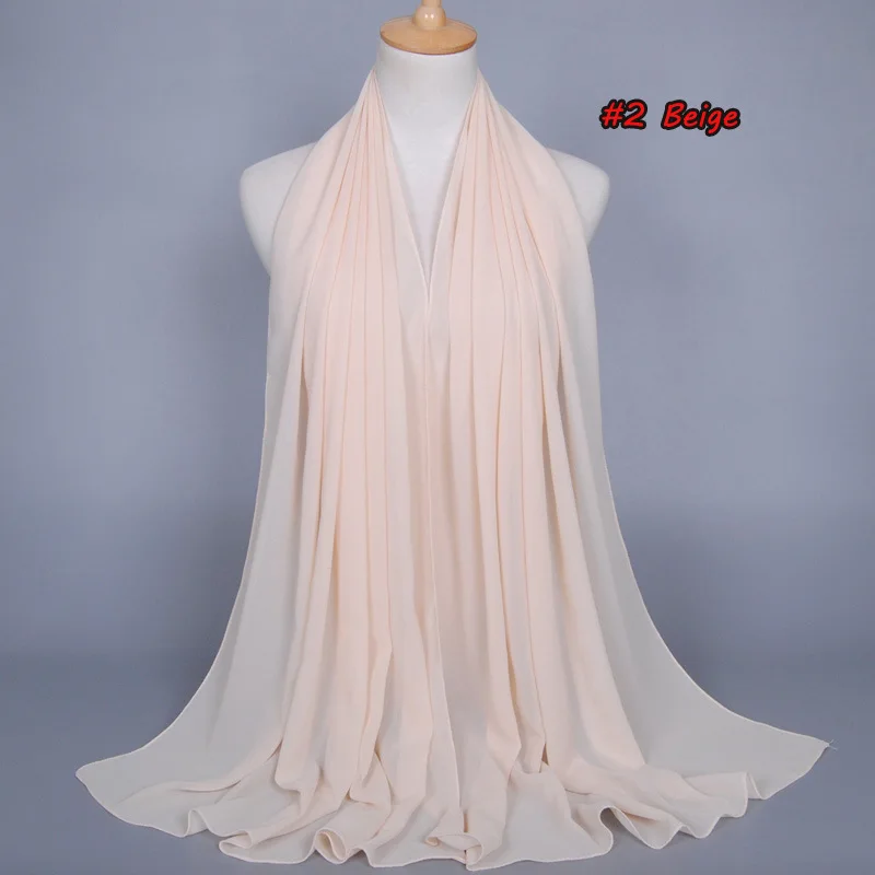 Женская модная однотонная шифоновая шаль-шарф из пузырчатой ткани пляжный