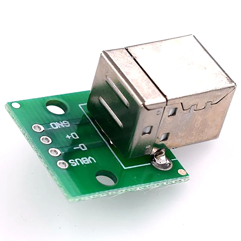 2 X Usb Тип B гнездо Breakout плата 54 мм Шаг адаптер разъем|Детали и аксессуары для