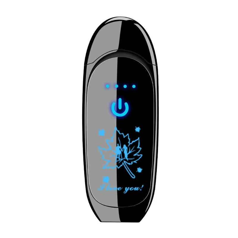 Тонкая мини USB электрическая сенсорная Зажигалка металлическая ветрозащитная перезаряжаемая Зажигалка для сигарет полноэкранная Зажигалка гаджеты для мужчин