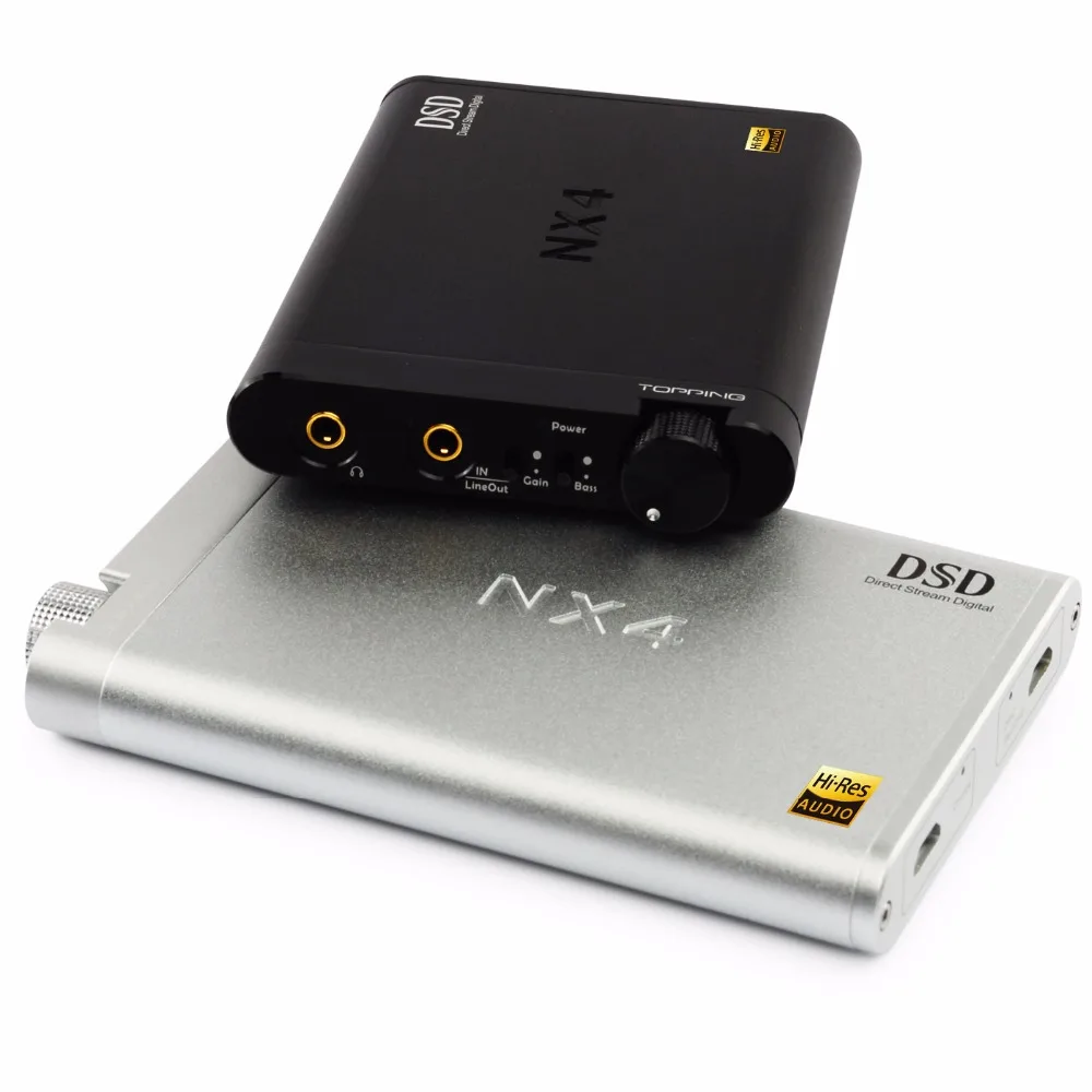 Портативный USB DAC DSD декодер Topping NX4 внешний усилитель для наушников в алюминиевом