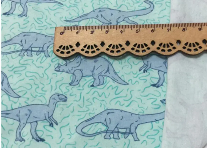 1 ярд хлопок лайкра Dinosaur DIY ткань мягкая Костюмы Ширина 170 см|Ткань| |