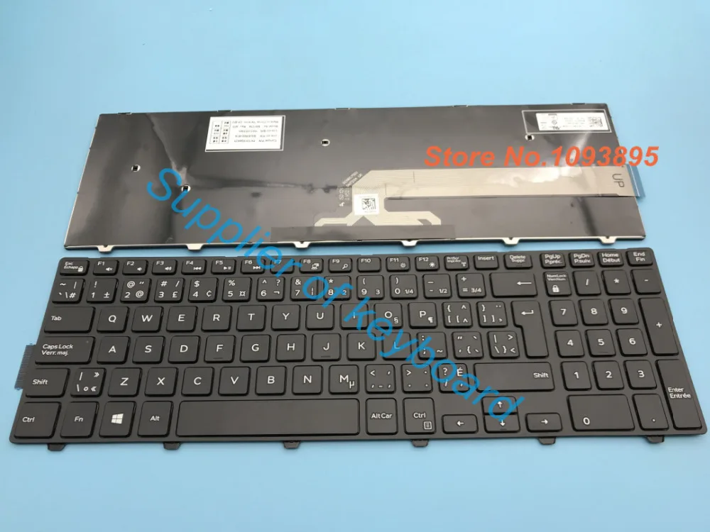 Новая канадско-Французская клавиатура для Dell Inspiron 15 3000 серии 3551 3558 ноутбука