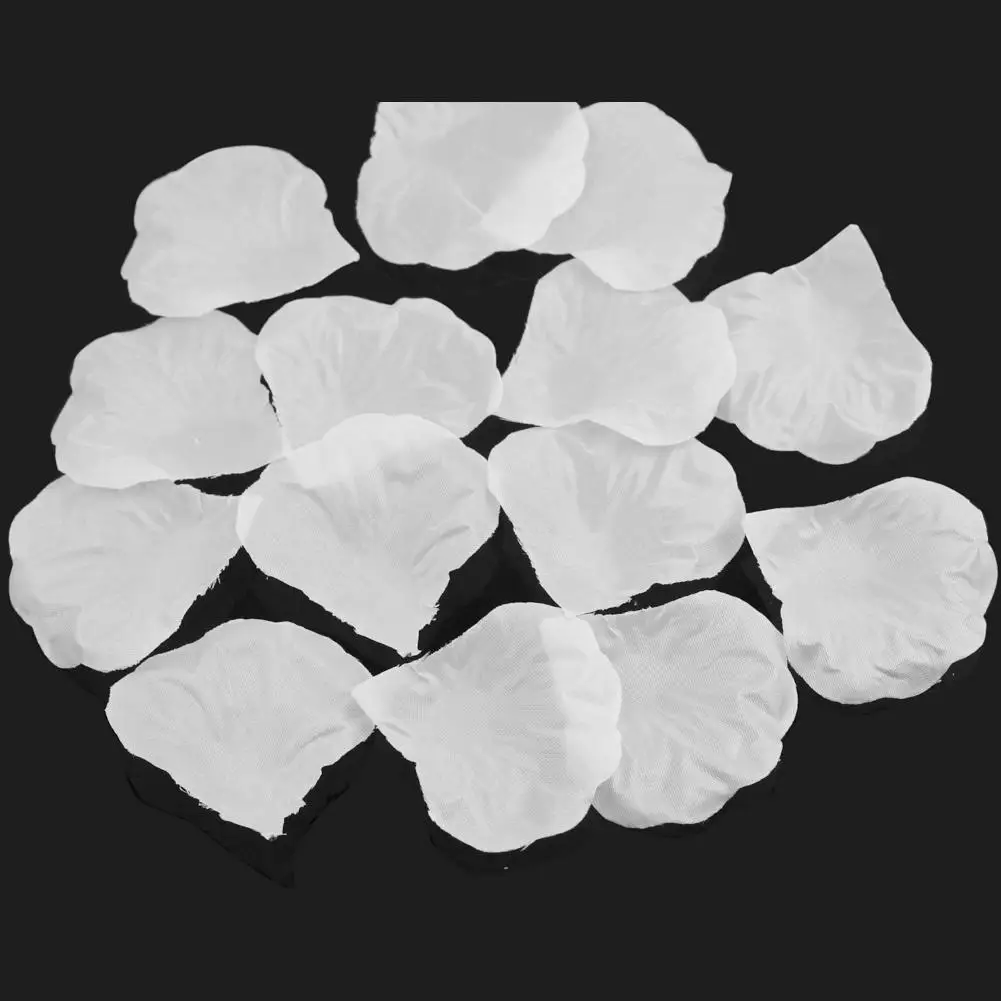 Лидер продаж 1000 шт./лот белые шелковые лепестки роз украшение для вечеринки