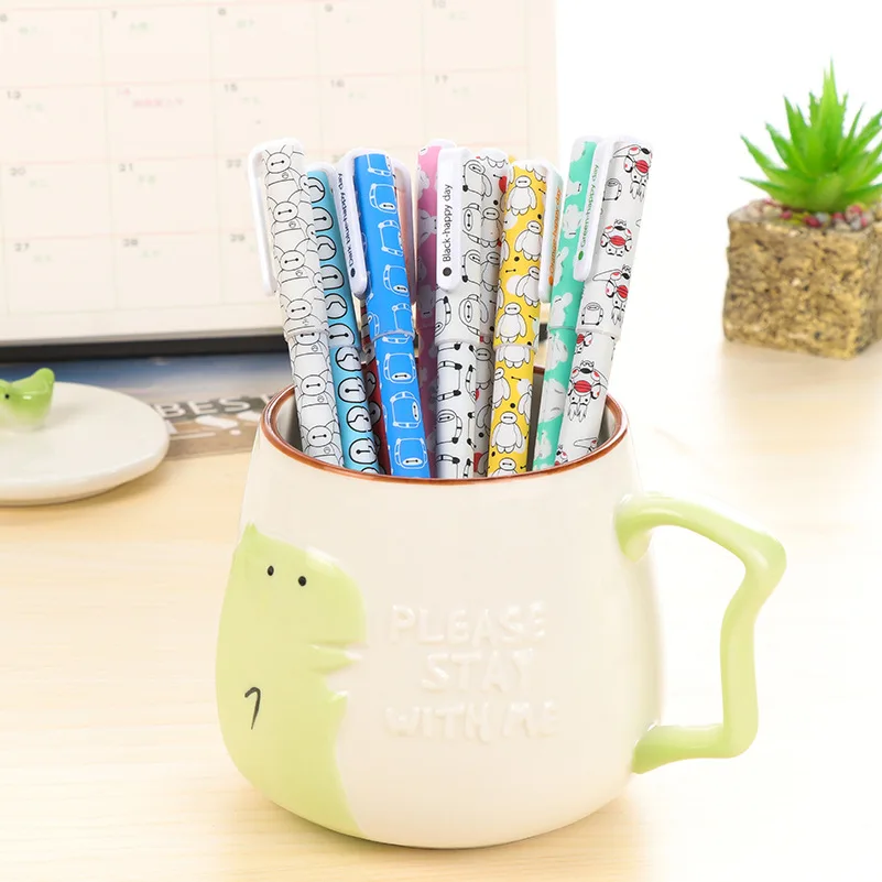 DL Korean pen box HAPPY DAY 10 PVC lovely creative ten sticks Wholesale price office &amp school stationery Exquisite | Канцтовары для
