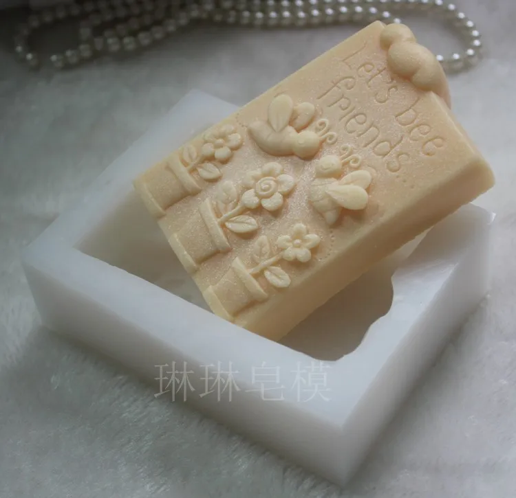 Оптовая продажа! 1 шт. силиконовая форма для мыла ручной работы Би друзья (ZX950)