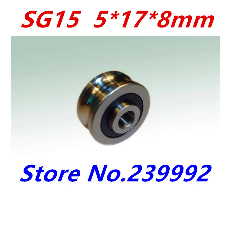 Шаровые подшипники SG15 2RS U Groove 20 шт. 5*17*8*9 75 мм для направляющих роликовых