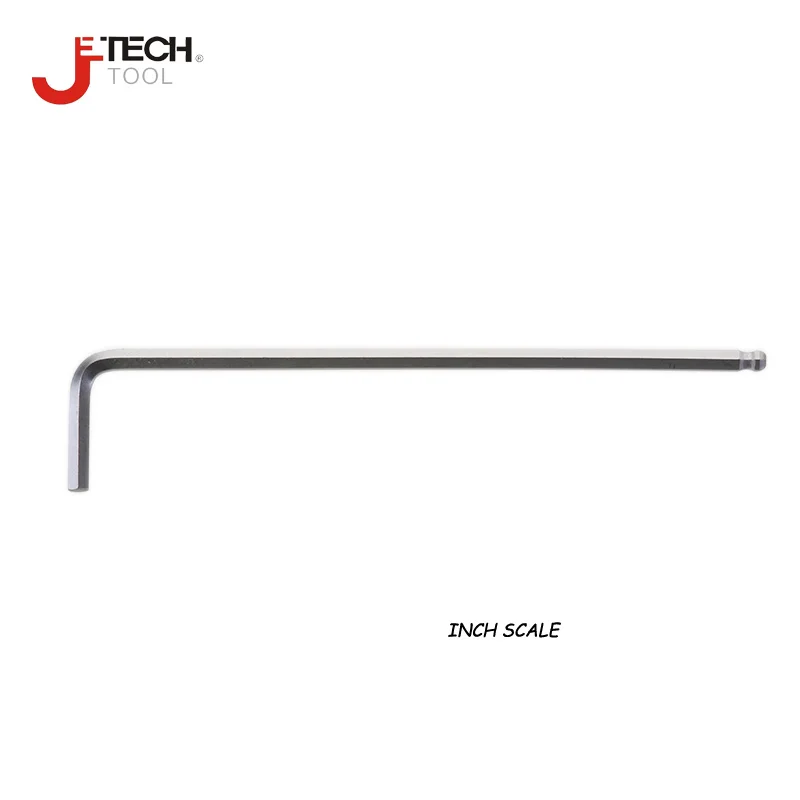 Jetech 1-piece long arm 1/16" 5/64" 3/32" 1/8" 5/32" 3/16" 1/4" 5/16" 3/8 inch ball end hex allen key wrench spanner hand tool