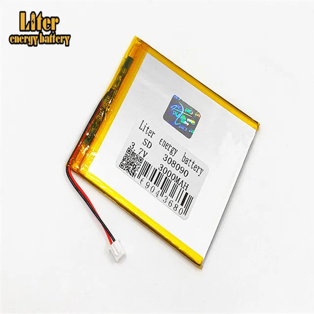 

XHR-2P 2.54 3000mAh 3.7V in the special offer core lithium polymer battery 308090