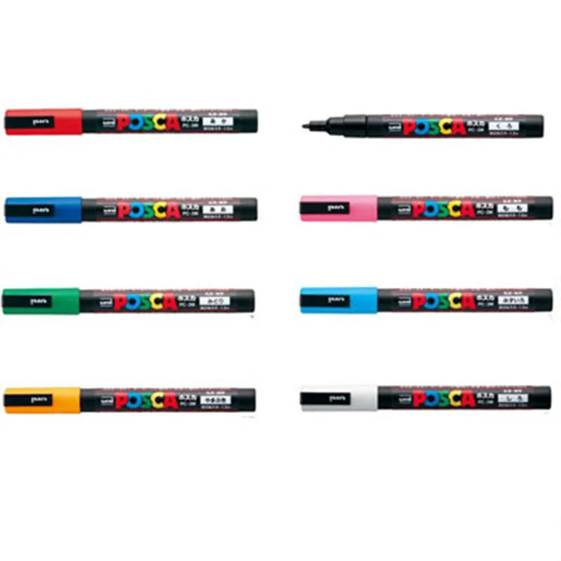 Uni-ball Posca PC-5M маркерные ручки средней пули для рисования школьные канцелярские