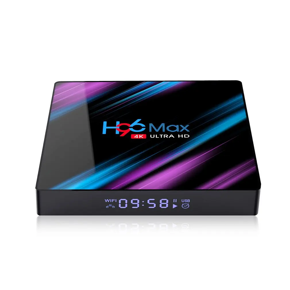 Android 9,0 ТВ приставка H96 Max Rockchip RK3318 4K Смарт ТВ приставка 2,4G& 5G Wifi BT4.0 H96Max 4 Гб 64 Гб медиаплеер Android приставка