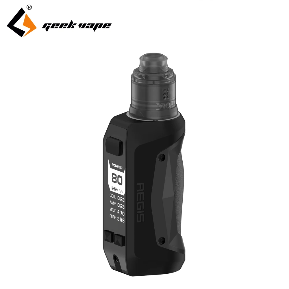 2018 новейший Geekvape Aegis мини Комплект 80 Вт мод с drop solo RDA 2200 мАч встроенный