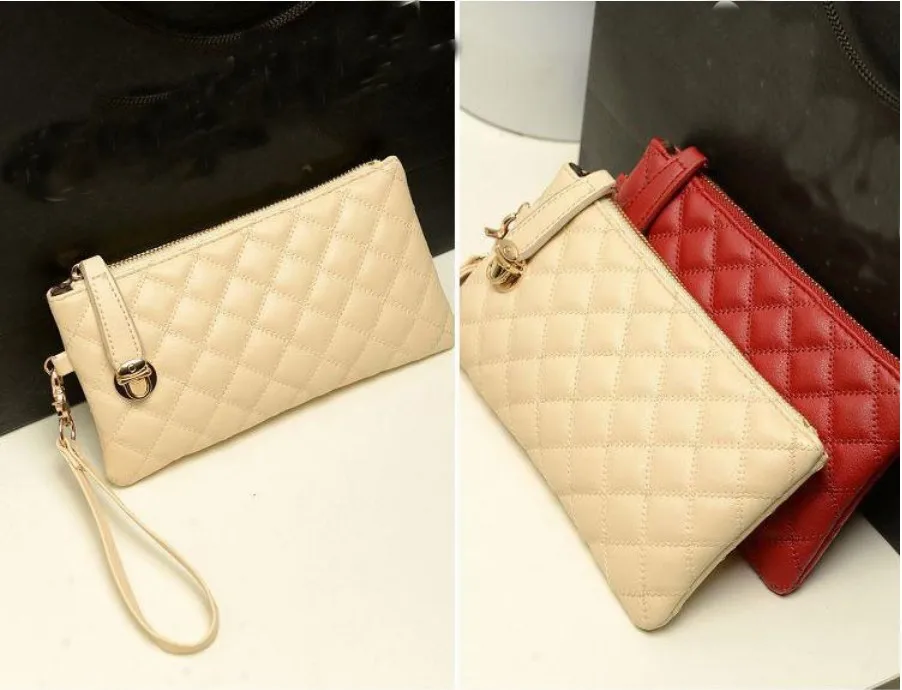 New European style classic Fashion Women Phone package Ladies Matching Brand Clutches Purse Long Leather Handbags Zipper Packet | Багаж и