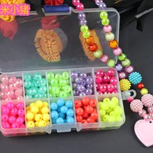200 шт бусины игрушки для детей DIY ожерелья ручной работы браслеты для девочек Дети Малыш бисерные Пазлы обучающие игрушки