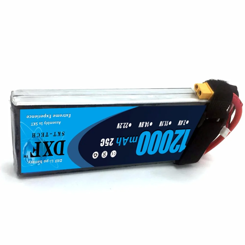 DXF 7 4 V 2S 12000mah 25c вал необитая машина HM литиевая батарея для радиоуправляемого