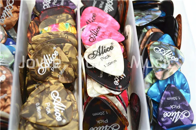 100 шт./партия жемчужный целлулоид акустическая электрогитара (6 толщины и