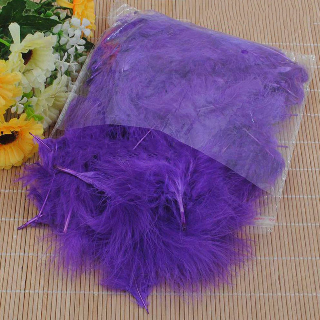 100 шт. DIY перо для рукоделия Bobo Перьевые Украшения шар аксессуар фиолетовый