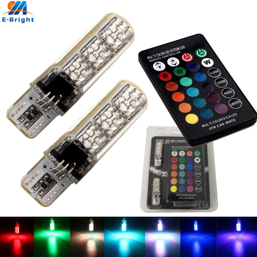 30 комплектов RGB T10 W5W 5050 6 SMD Led Canbus безошибочный автомобильный купол для чтения