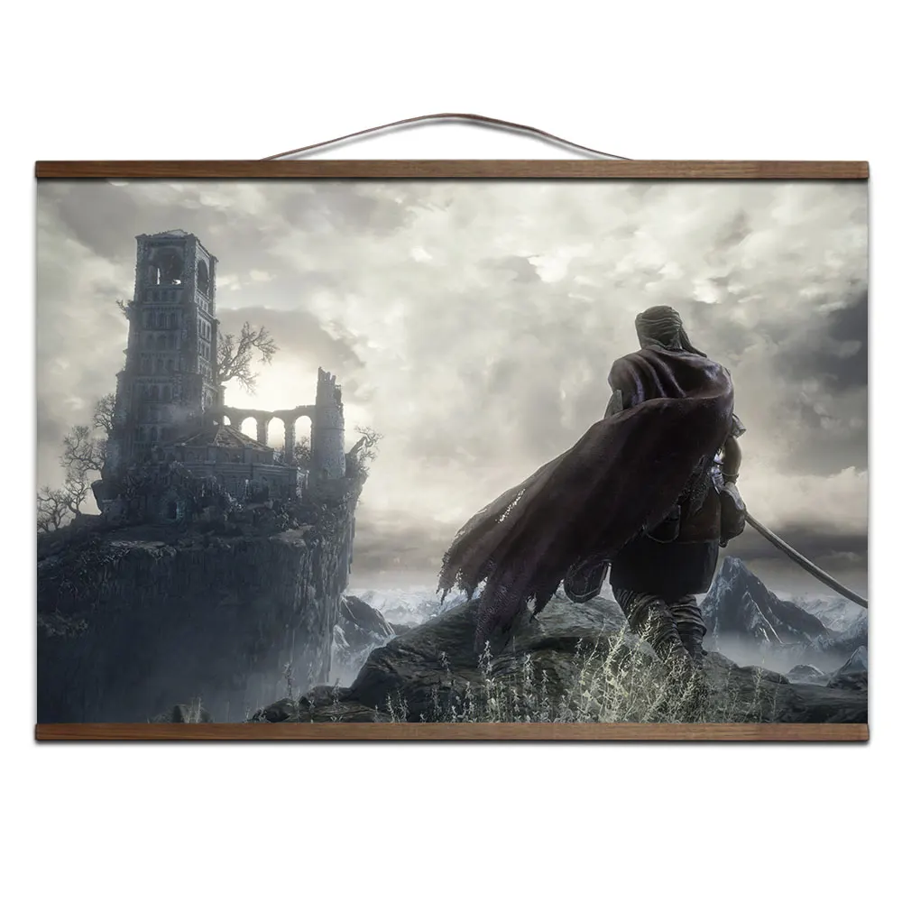 15 Dark Souls 2 3 плакат для HD холст декоративные постеры живопись с твердой древесины Висячие свиток - Цвет: 15