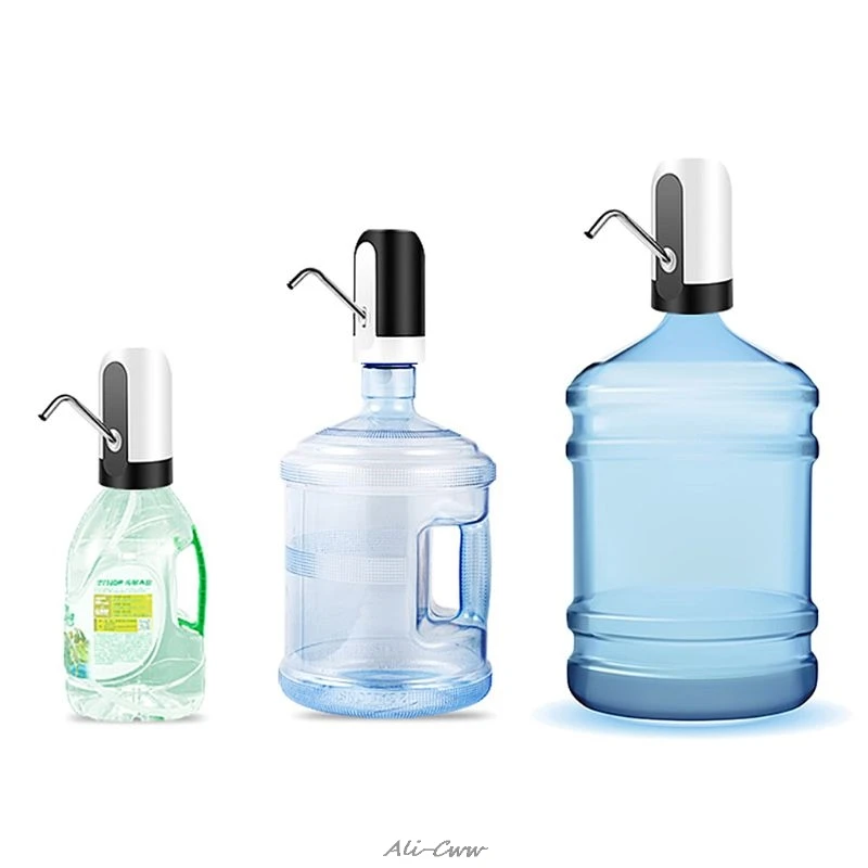 

Portable Auto Pressure Pump Wireless Electric Water Drinking Bottle Dispenser USB Rechargeable No Hub Safe Home Dormitory Access