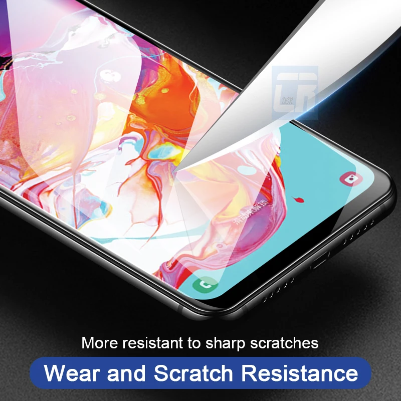 Полное покрытие Защитное стекло для Samsung Galaxy A50 A30 A40 A20 A70 закаленное A80 A90 A20E A40S A60 A10