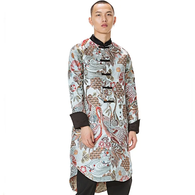 Традиционная китайская одежда для мужчин мужское пальто верхняя Восточный