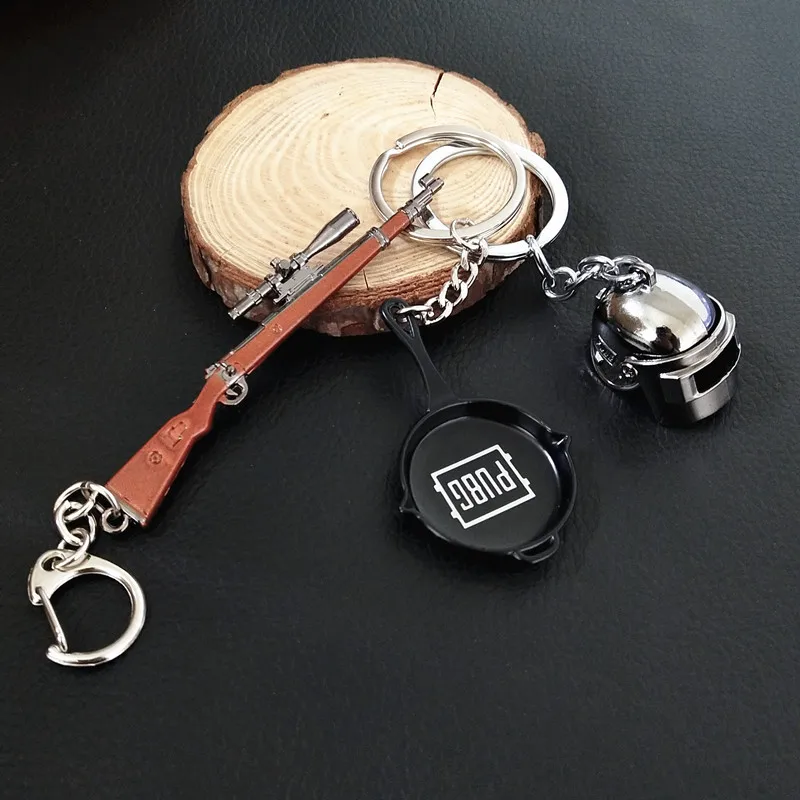 Игровой брелок PUBG 98K Weapon Pan открытый в форме шлема году для косплея на поле боя