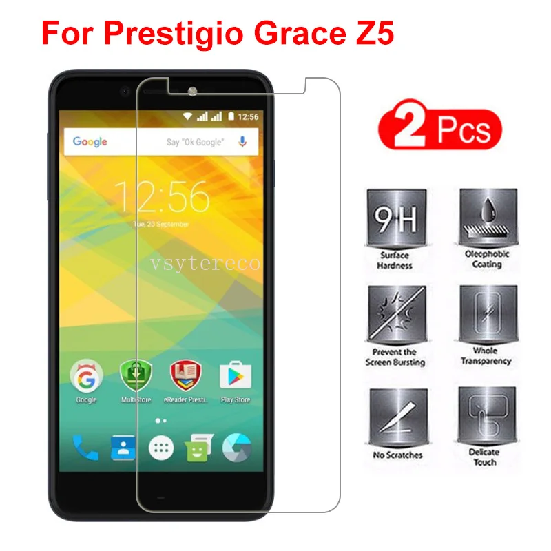 Prestigio grace z5 Закаленное стекло Защитная пленка для экрана 9H 2.5D LCD защитная